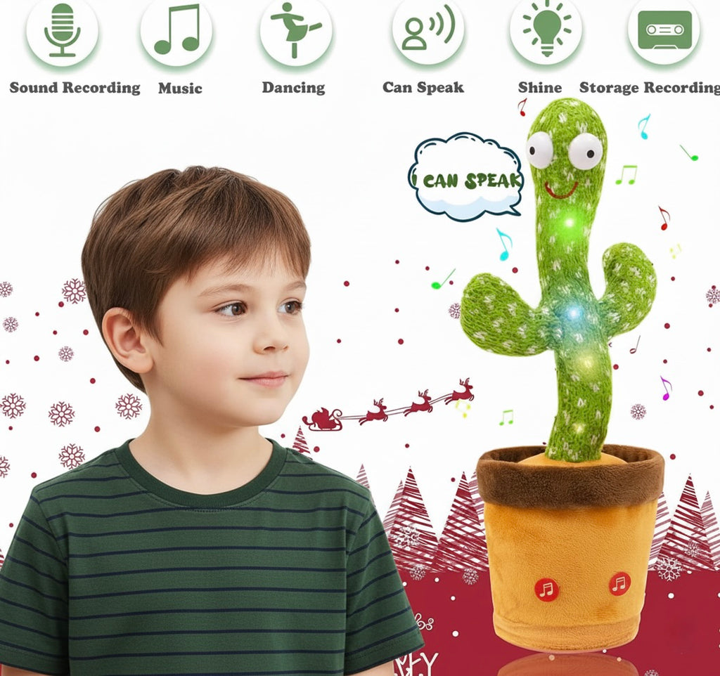 Dancing Cactus Toy with Talking & Recording Function