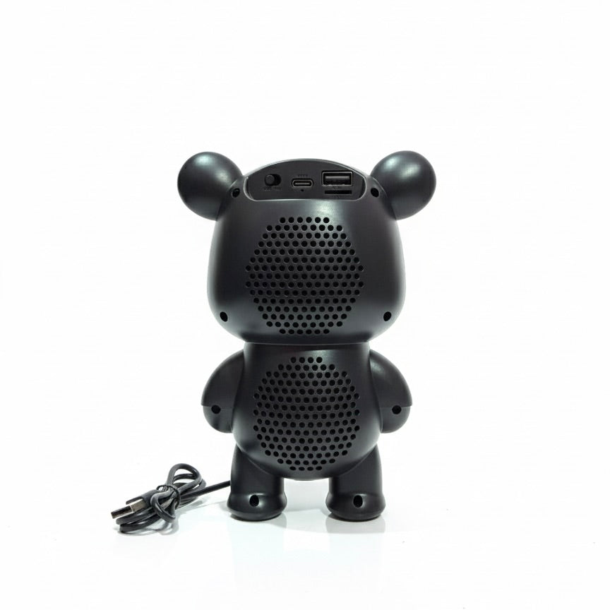 A stylish, art-inspired bear silhouette with a smooth Matte Black finish and eye-catching Gold Accents. It's the perfect statement piece for your home or office desk.