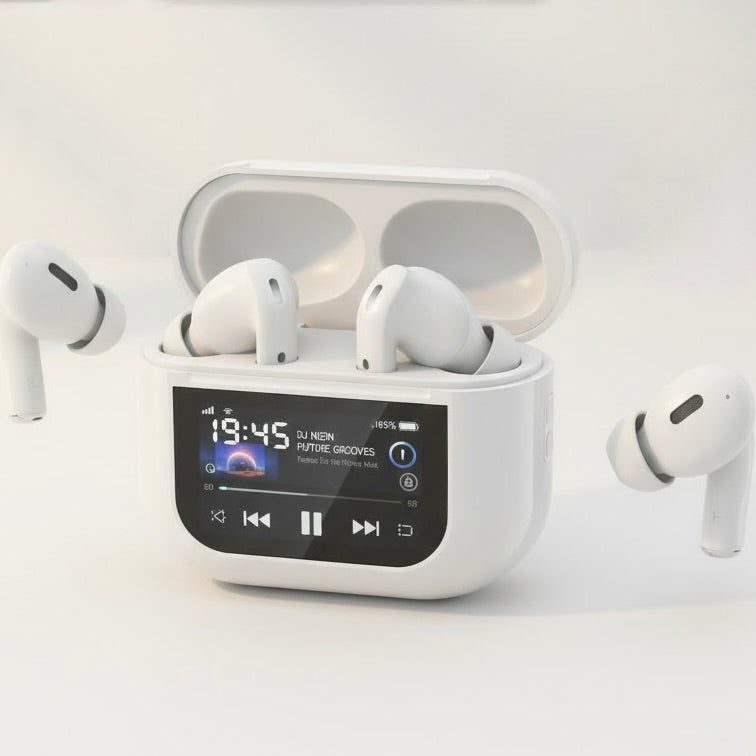 Wireless Earbuds with Smart LED Display Charging Case