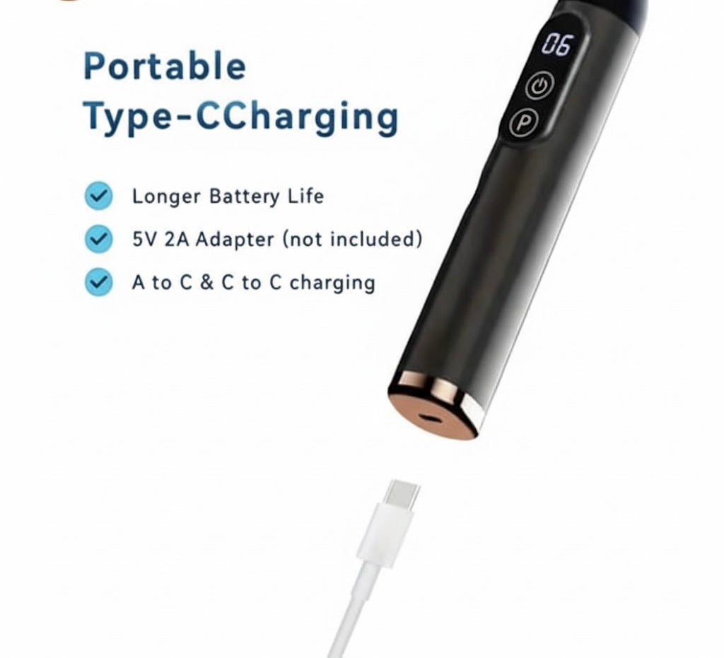 An ergonomic, long-handle electric massage gun designed for deep tissue relief in hard-to-reach areas like the neck, shoulders, and back. Features multiple speed settings and 4 interchangeable massage heads to target different muscle groups.